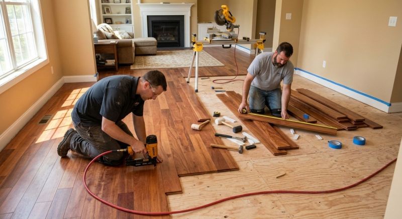 Cherry Floor Installation in Randallstown, MD
