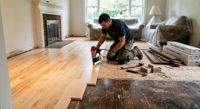 Maple Flooring Installation in Woodstock, MD