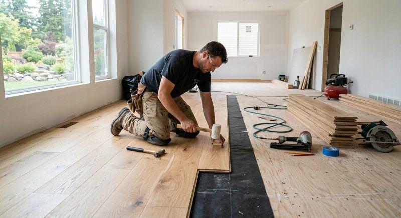 Oak Floor Installation in Severn, MD