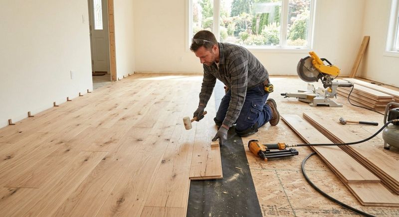 Oak Floor Installation in Woodstock, MD