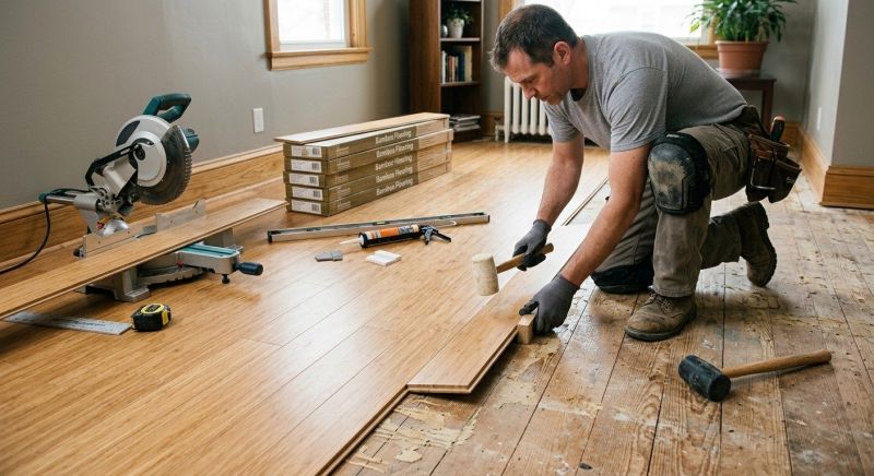 Bamboo Flooring Installation in Towson, MD