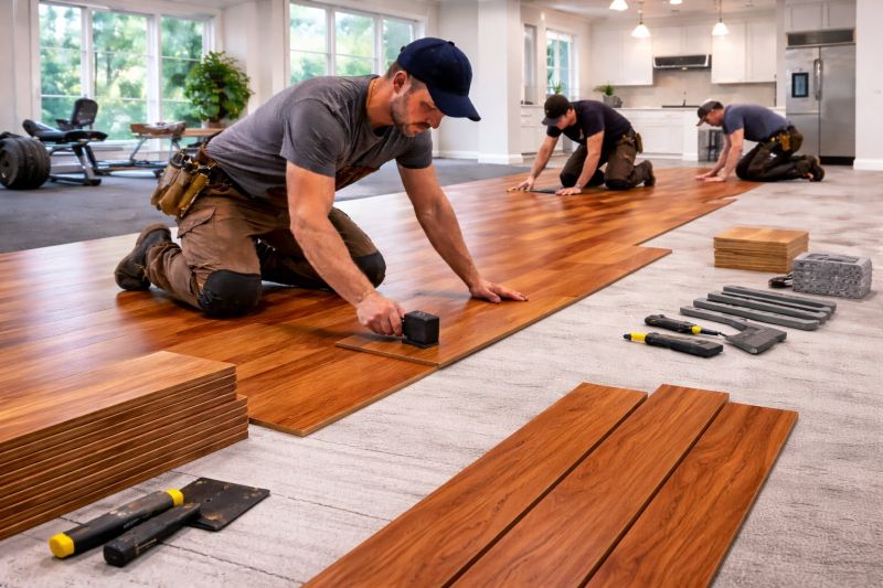 Cherry Floor Installation in Hampstead, MD