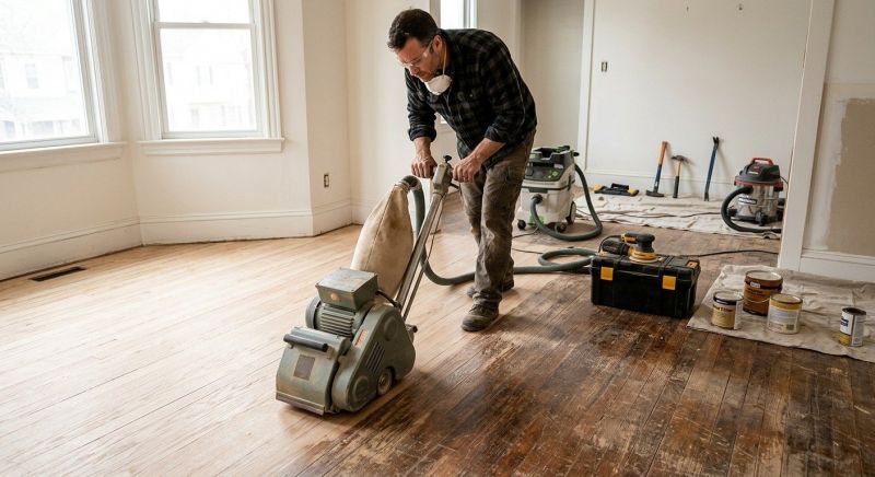 Hardwood Floor Renovation in Towson, MD