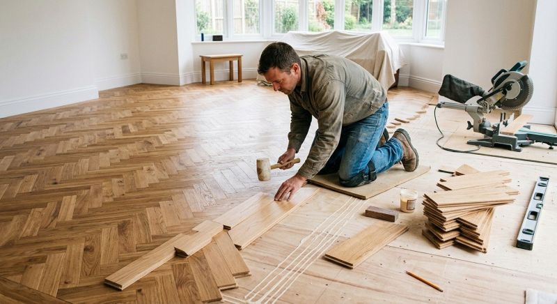 Hickory Floor Installation in Towson, MD