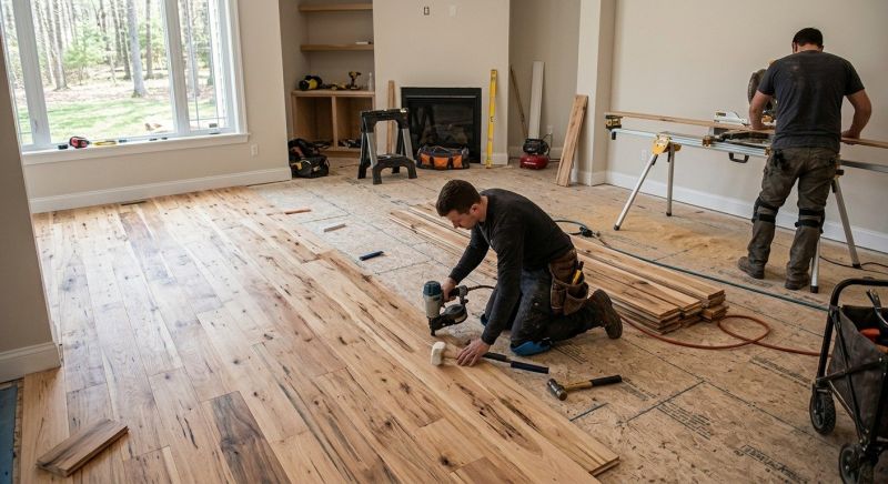 Hickory Floor Installation in Towson, MD