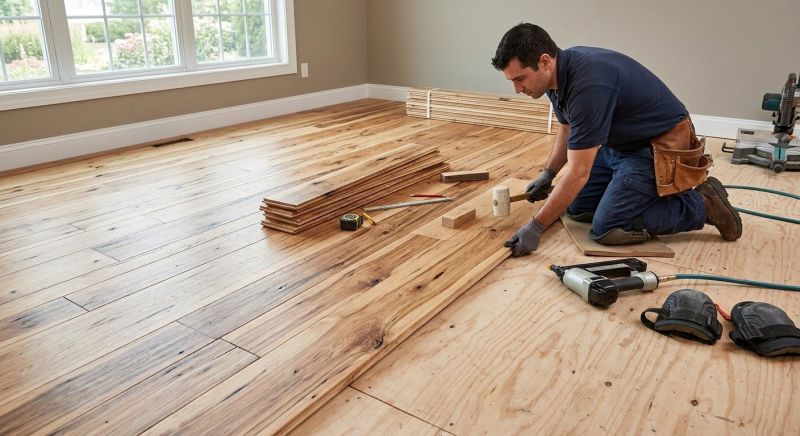 Hickory Floor Installation in Towson, MD