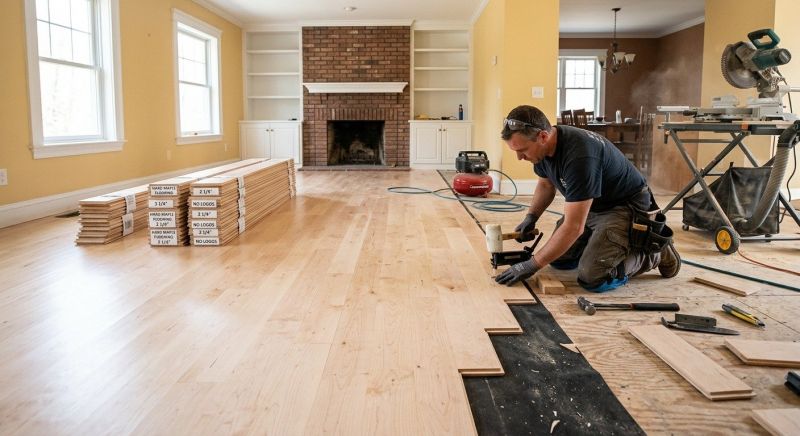 Maple Flooring Installation in Howard County, MD