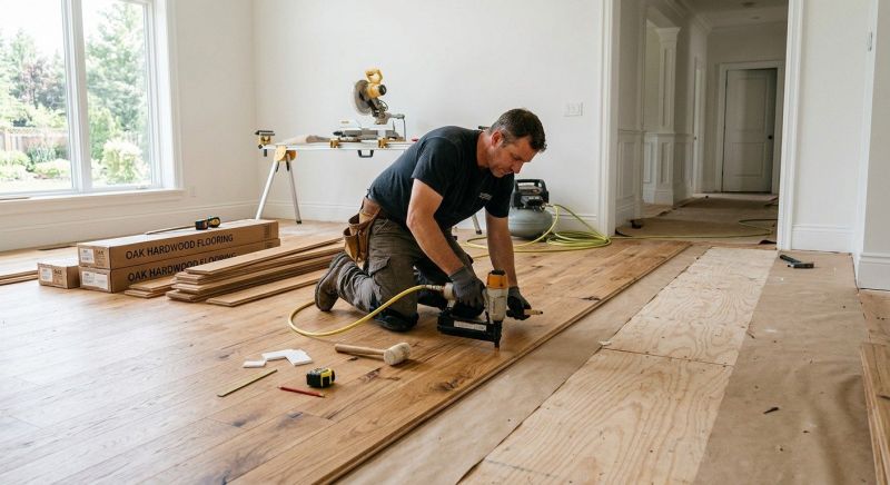 Oak Floor Installation in Hydes, MD