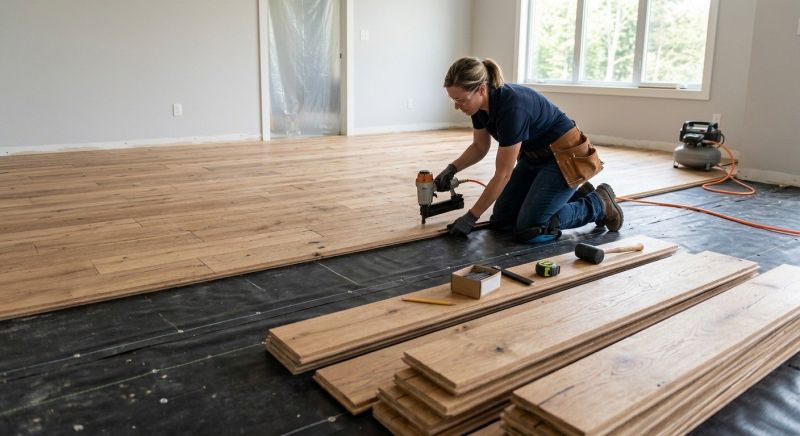 Plank Floor Installation in Towson, MD