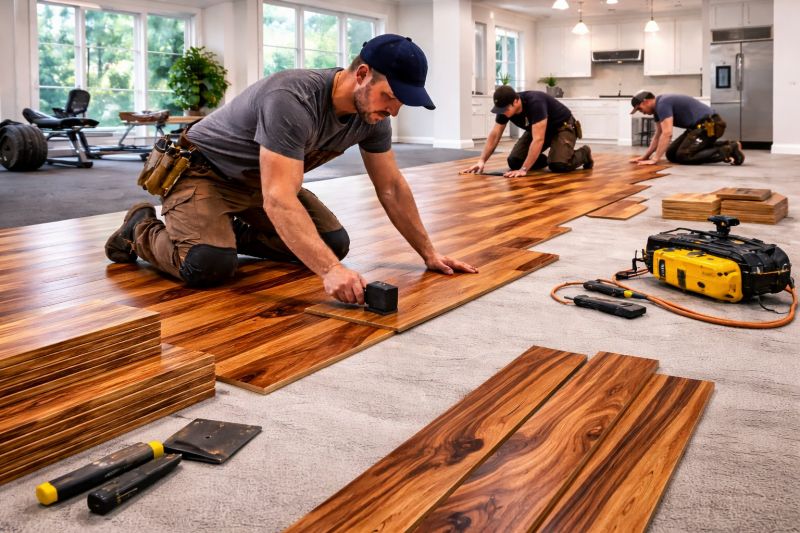 Teak Flooring Installation in Towson, MD