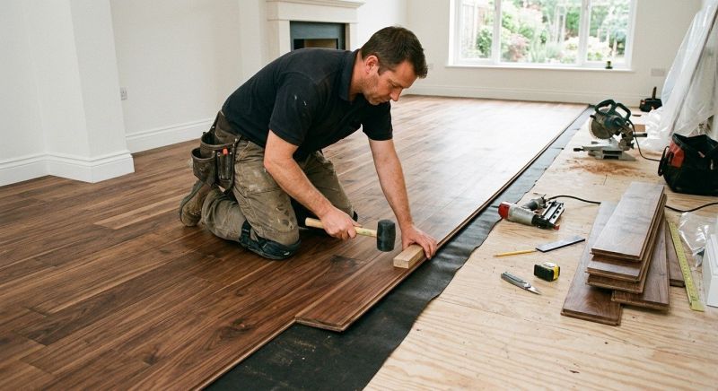 Walnut Flooring Installation in Towson, MD