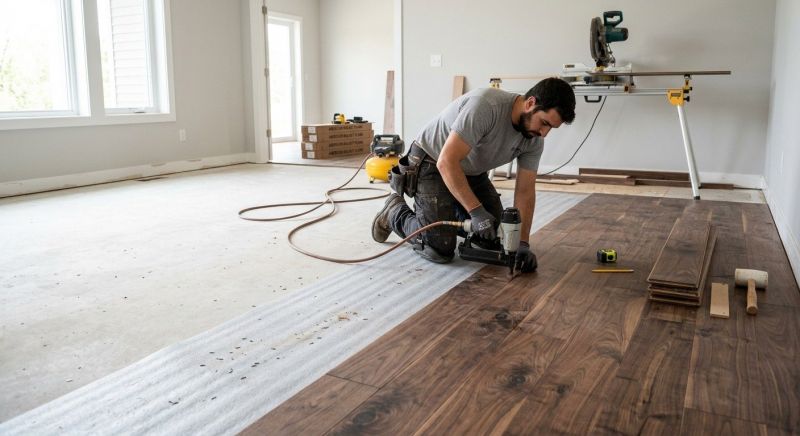 Walnut Flooring Installation in Towson, MD
